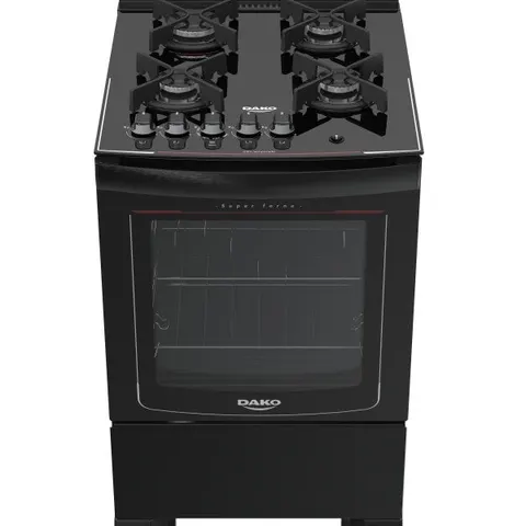 Dako Cocina SUPREME GLASS 4 Hr Negro Ee, Luz, MV