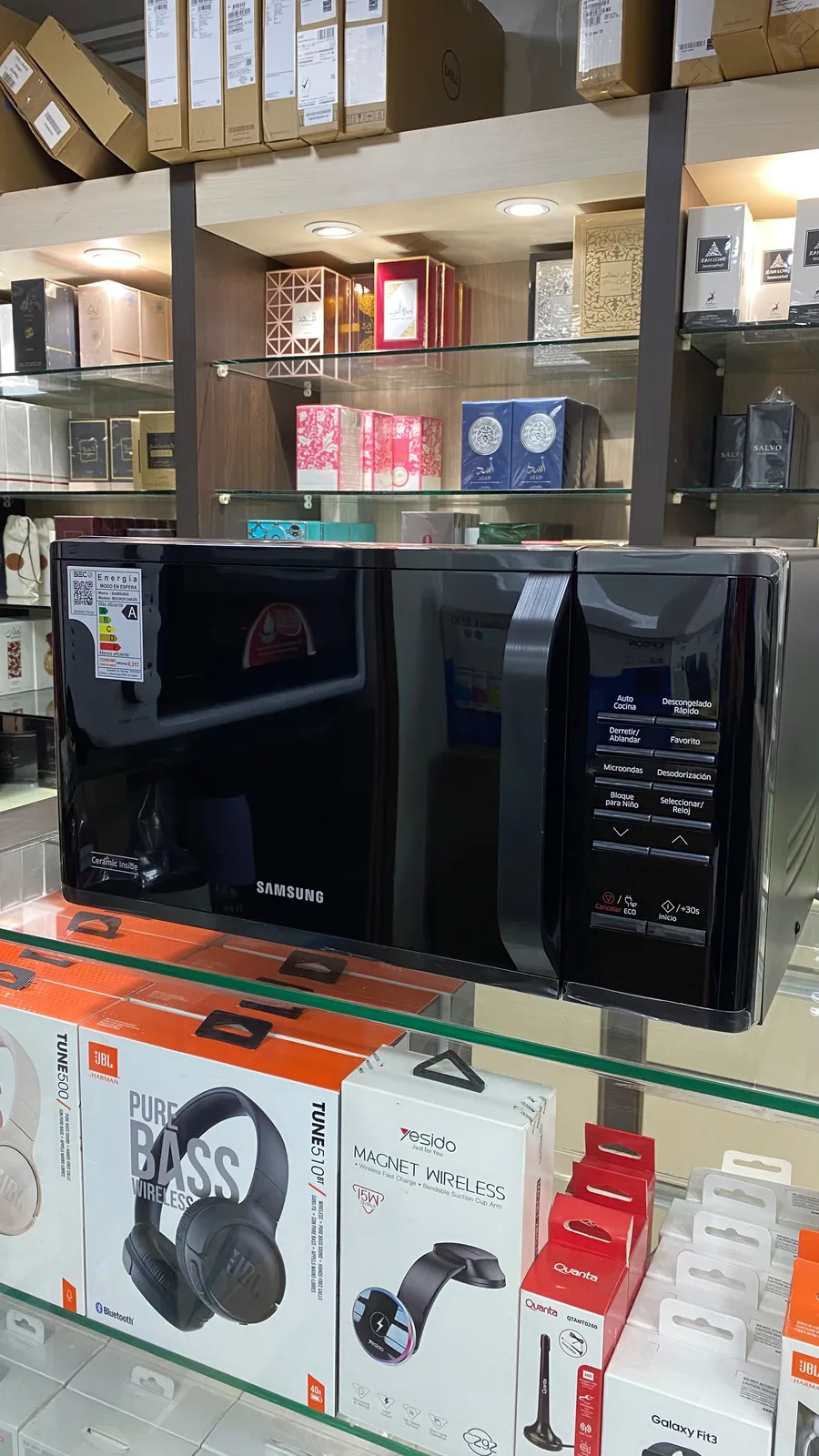 Samsung Microondas 23L QUICK DEFROST 1150W Negro MS23K3513AK/ZS