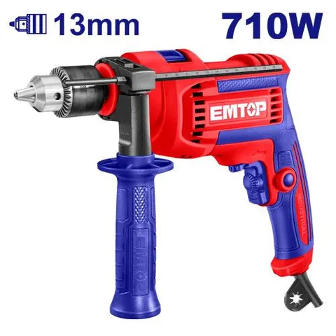 Emtop TALADRO PERCUTOR 13MM 710W 220V