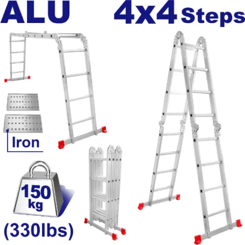 Emtop ESCALERA MULTIPOSICION 4X4 CON PLATAFORMAS